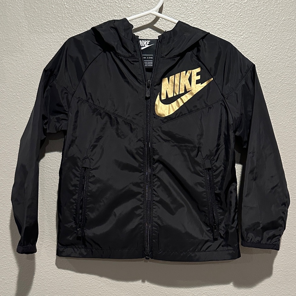 Nike Wind Breaker with Gold Swoosh Logo Size: 3T